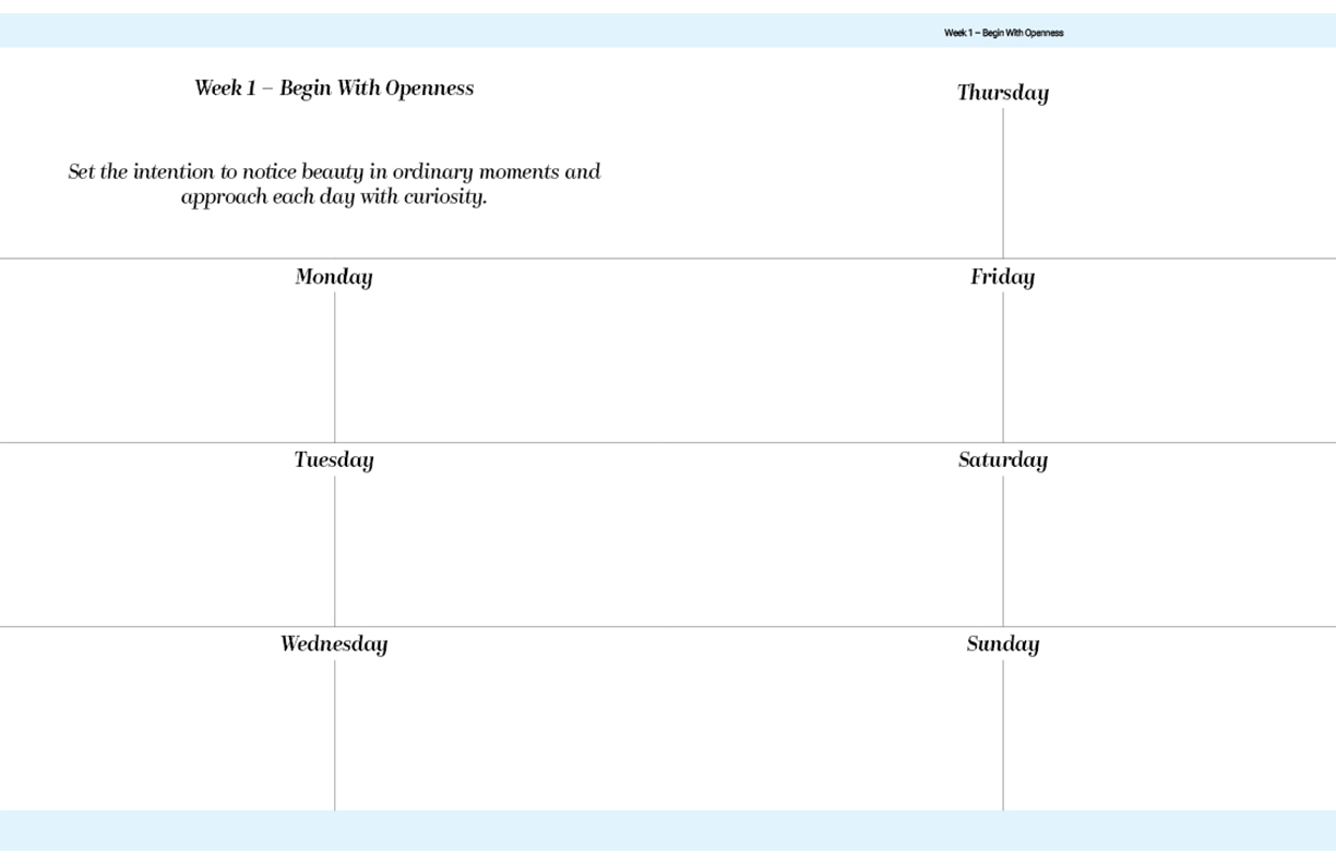 Creative Exercises for Winter Light sample pages